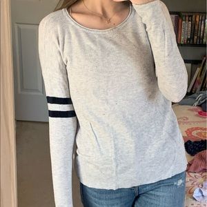 Grey striped sweater American Eagle
